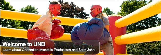 Learn about Orientation events in Fredericton and Saint John
