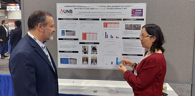 Dr. Sanchez presenting research at the Transportation Research Board annual meeting in Washington D.C.