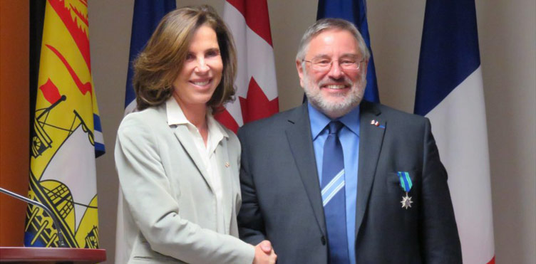 Thierry Chopin with Kareen Rispal, ambassador of France in Canada