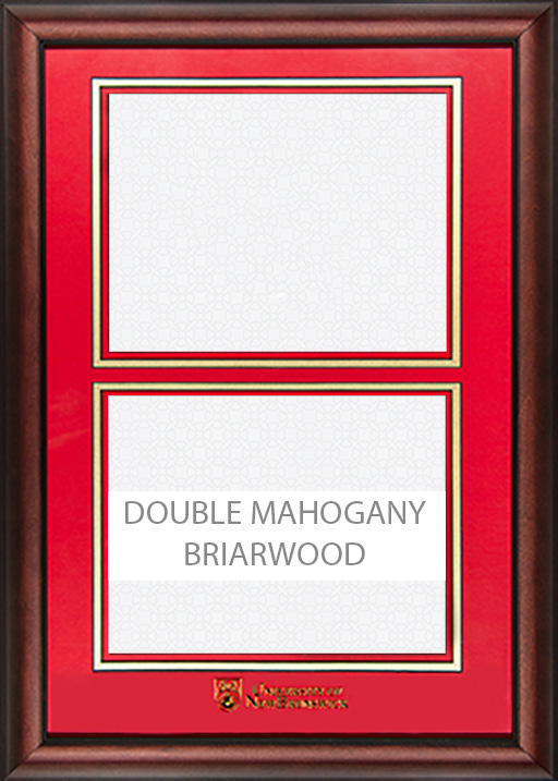 Double Mahogany Briarwood frame