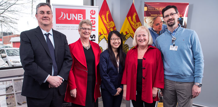 L-R: Dr. Eddy Campbell, Dr. Patricia Seaman, Amanda Eng, Joan Kingston and Graeme Smith