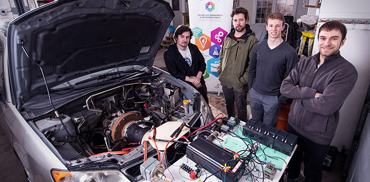 Michael Barnhill, Nick Dowling, Samuel Poirier and Isaac Barkhouse