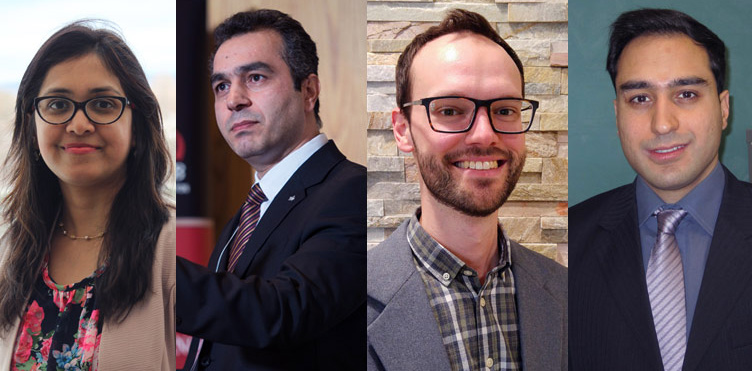 Dr. Tanzina Huq, Dr. Arash Lashkari, Dr. Andrien Rackov and Dr. Babak Shirani 