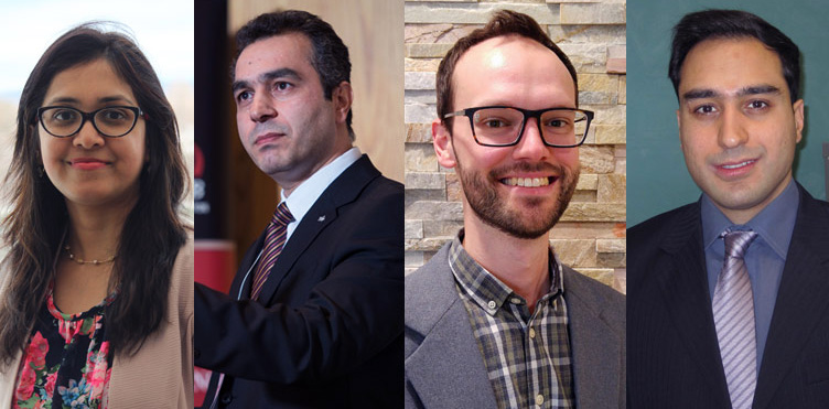 Dr. Tanzina Huq, Dr. Arash Lashkari, Dr. Andrien Rackov and Dr. Babak Shirani