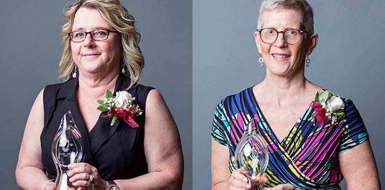 L-R: Cathy O’Brien-Larivée and Dr. Tracey Rickards