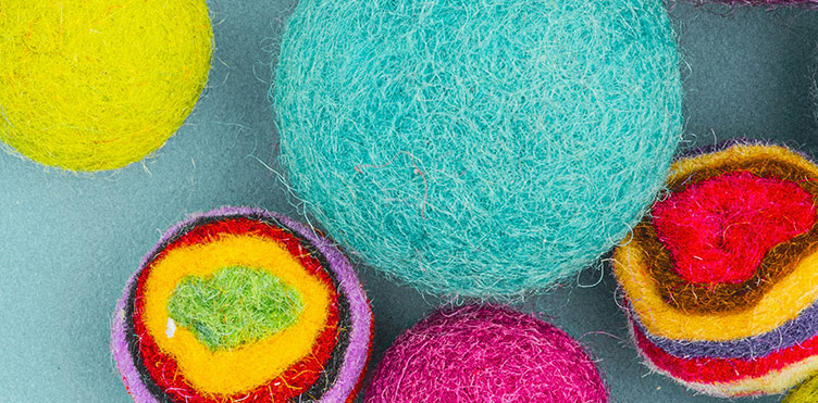 Photo of a felting project