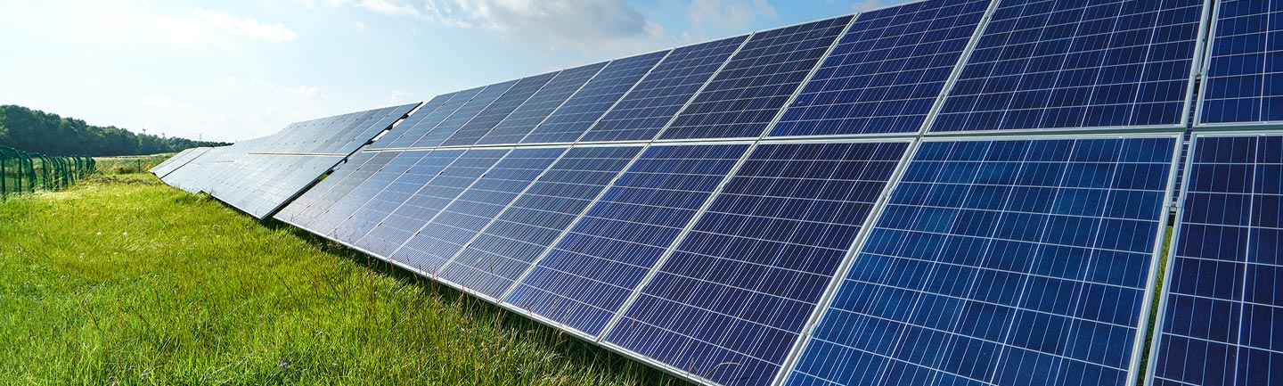 Photograph of solar power panels