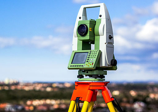 This is a photo of a total station