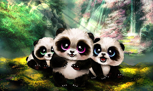 Pandalia land of pandas artwork