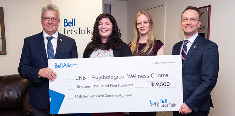 Bell Let’s Talk Community Fund grant announced during opening of Psychological Wellness Centre’s new location at UNB