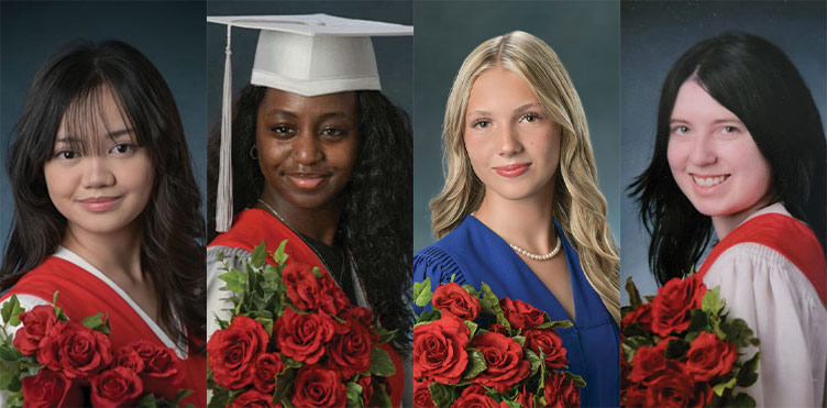 Photo caption: Daniella Acosta, Zulaykha Asman, Juliette Vie and Maxine Wall.