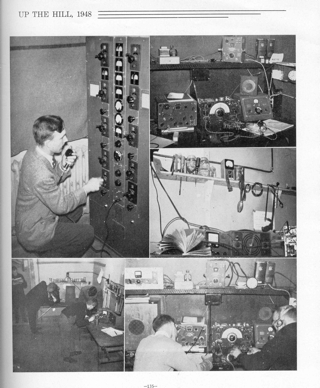 UNB yearbook, Up The Hill, year 1948, Radio Club, page 135, Image 0