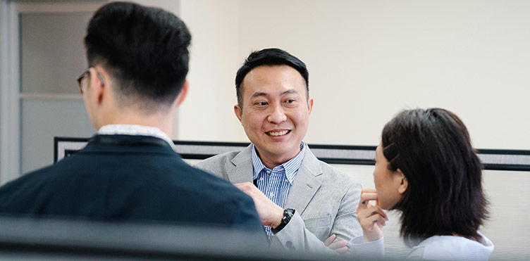 Photo of a group chatting