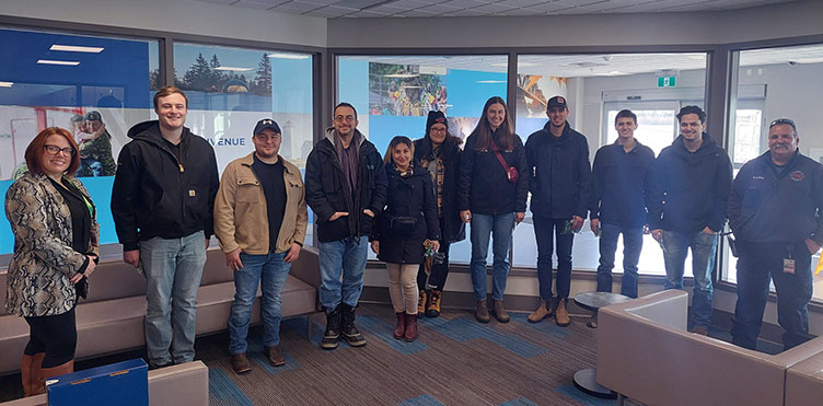 ITE student chapter technical tour to the Fredericton Airport