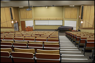 Hazen Hall Lecture Theatre viewed from rear
