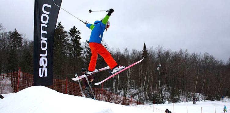 The UNB Ski & Board Club in action